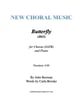 Butterfly SATB choral sheet music cover